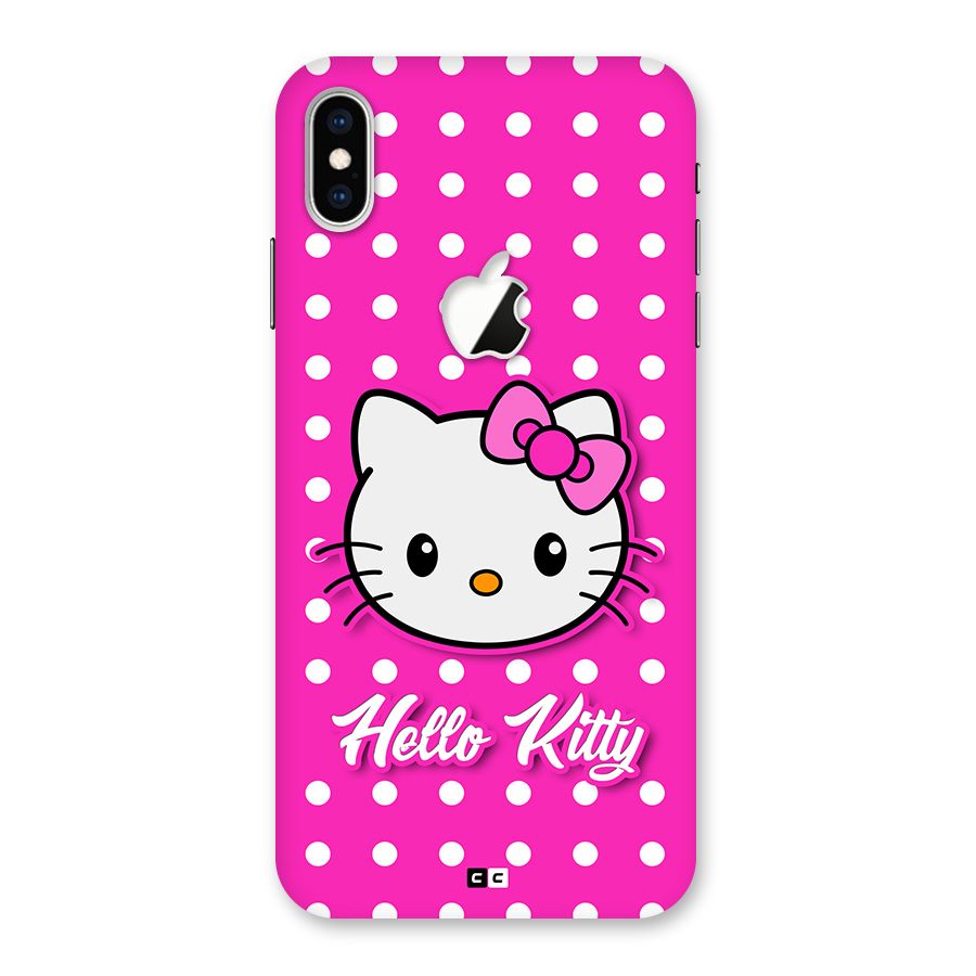 Baby Kitty Back Case for iPhone XS Max Apple Cut