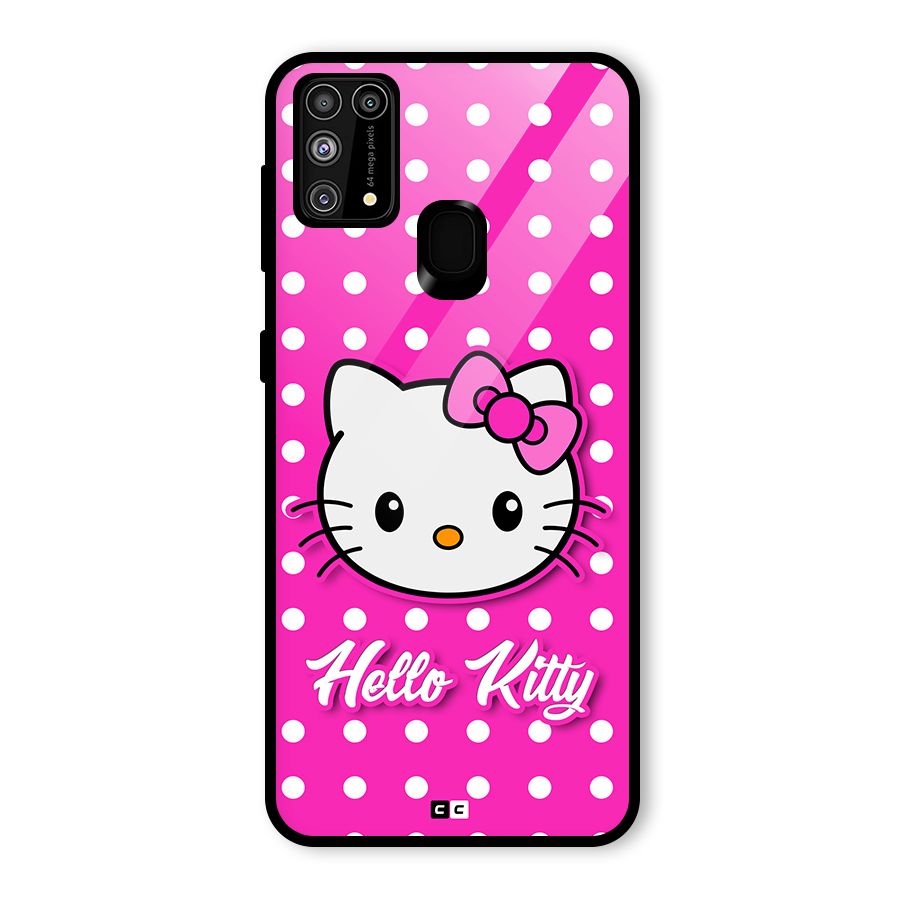 Baby Kitty Glass Back Case for Galaxy F41
