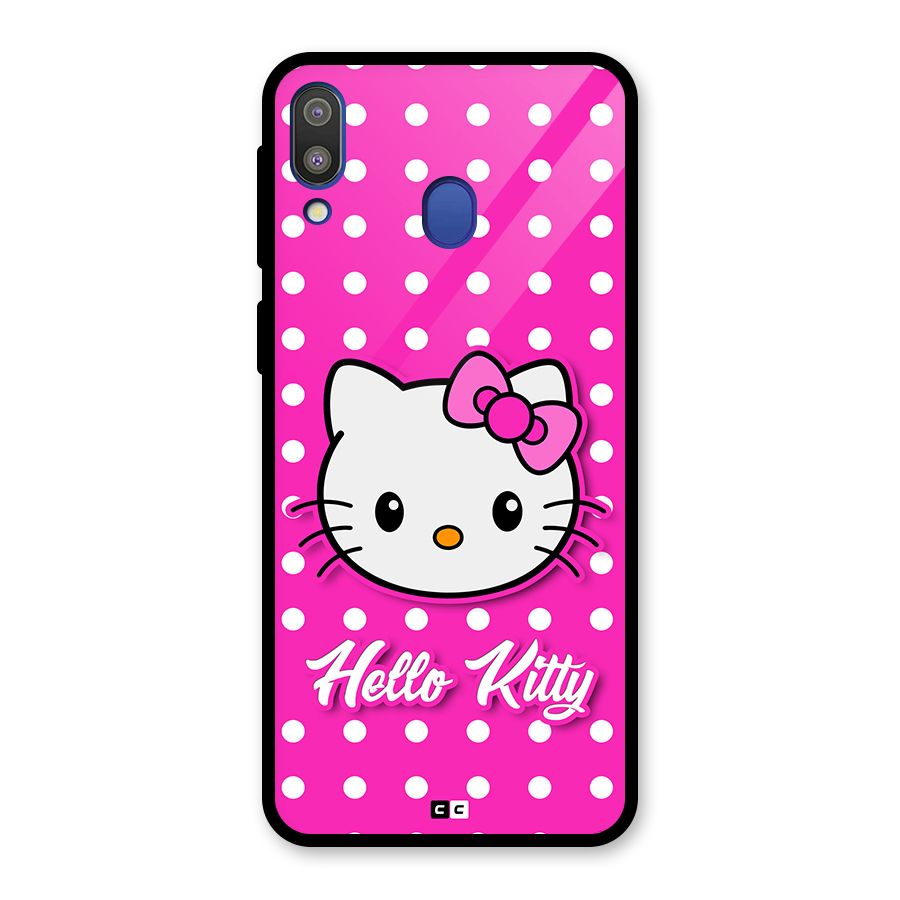 Baby Kitty Glass Back Case for Galaxy M20