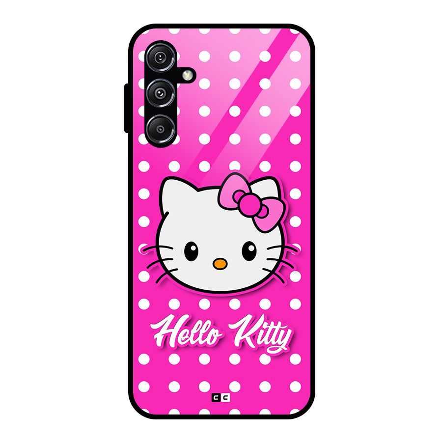 Baby Kitty Glass Back Case for Galaxy M34 5G