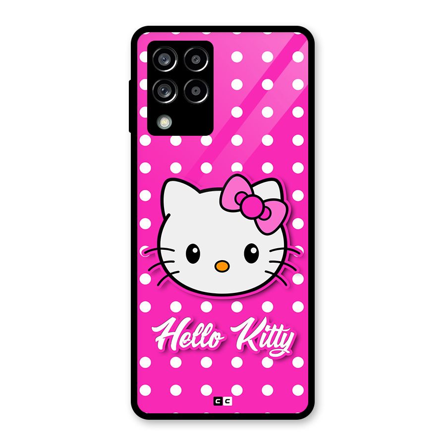 Baby Kitty Glass Back Case for Galaxy M53 5G