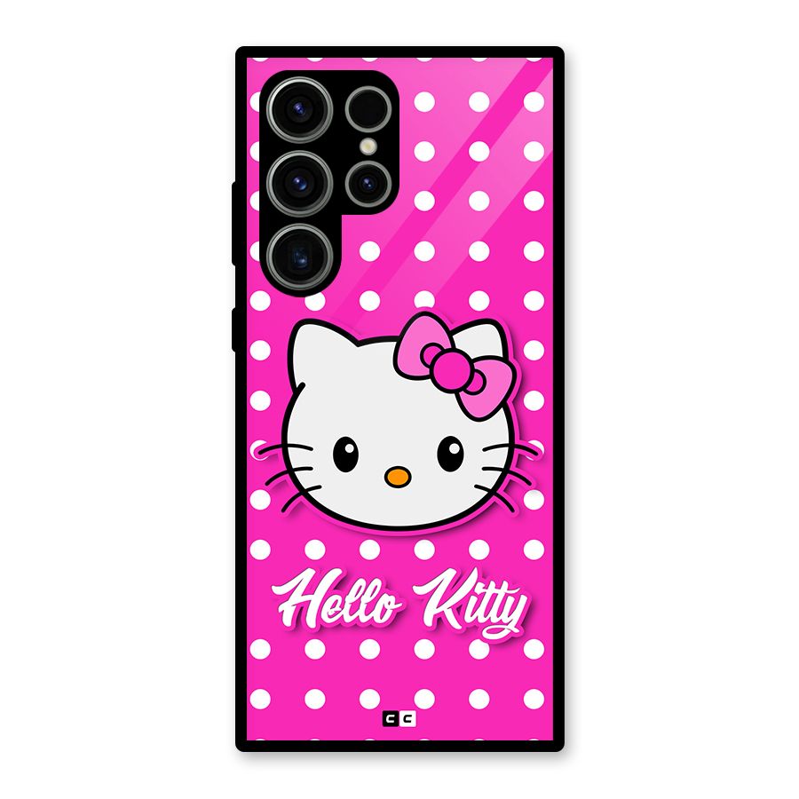Baby Kitty Glass Back Case for Galaxy S23 Ultra