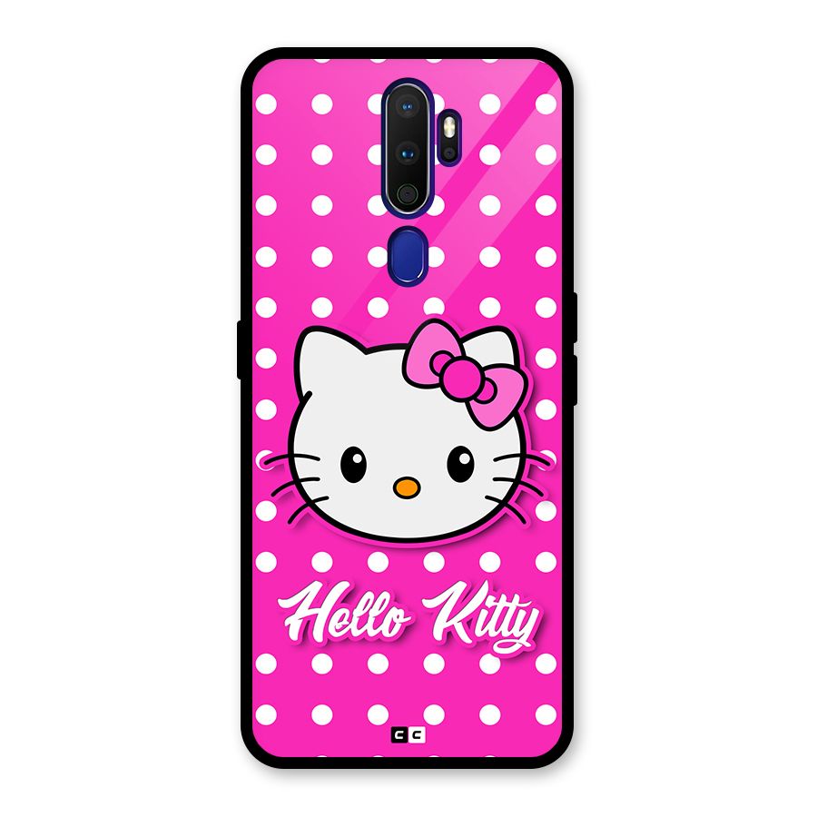 Baby Kitty Glass Back Case for Oppo A9 (2020)