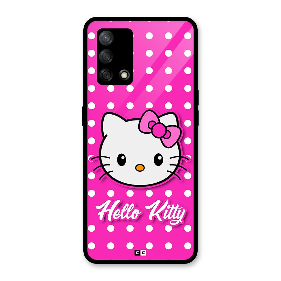 Baby Kitty Glass Back Case for Oppo F19