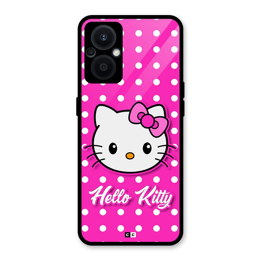 Baby Kitty Glass Back Case for Oppo F21s Pro 5G