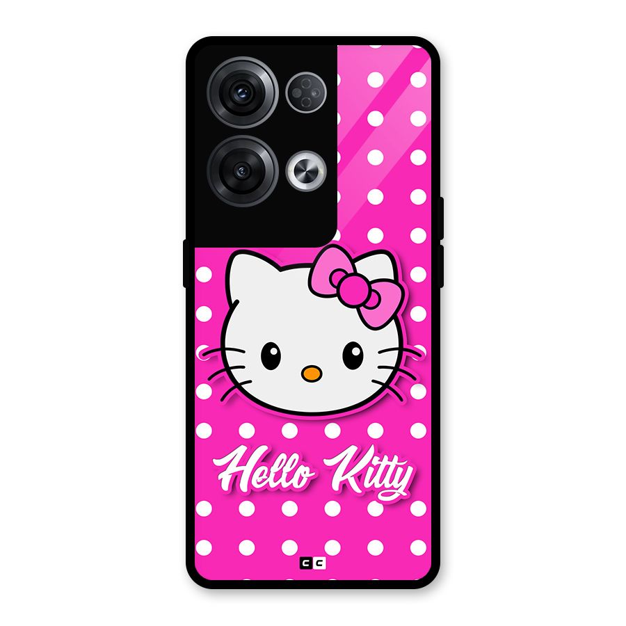 Baby Kitty Glass Back Case for Oppo Reno8 Pro 5G