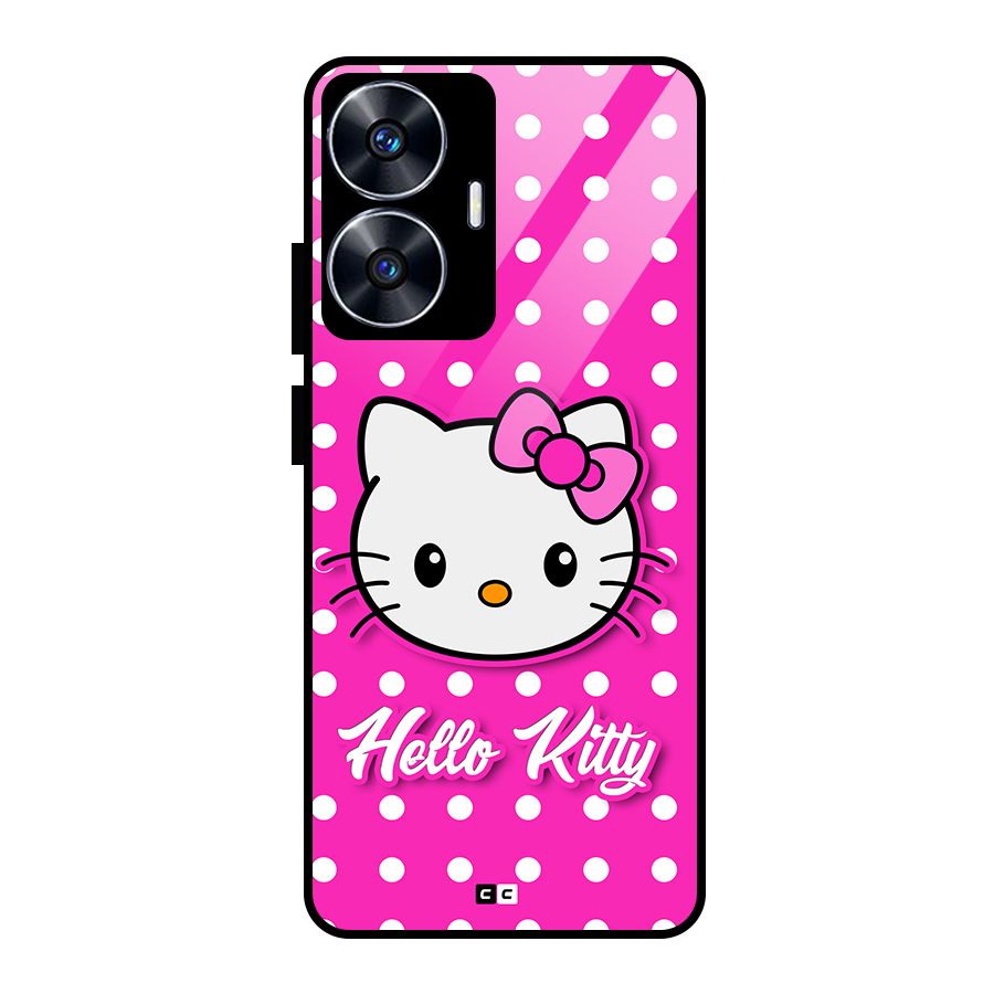 Baby Kitty Glass Back Case for Realme Narzo N55