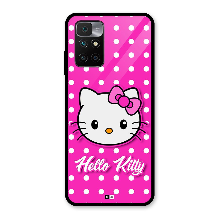 Baby Kitty Glass Back Case for Redmi 10 Prime