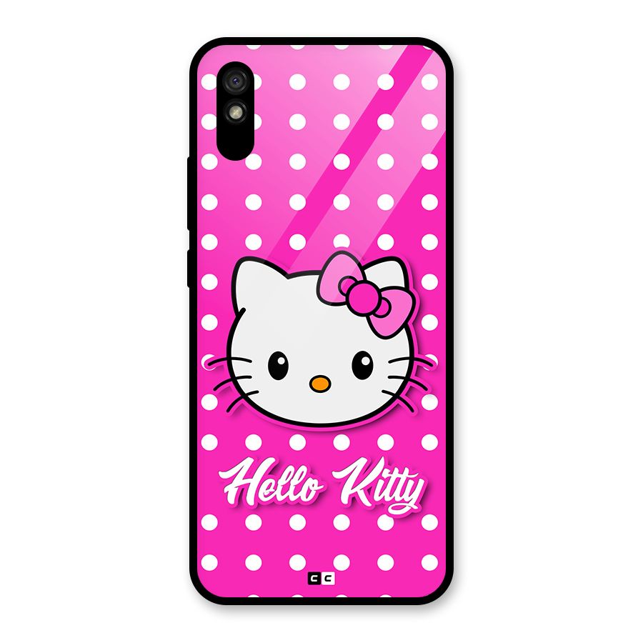 Baby Kitty Glass Back Case for Redmi 9A