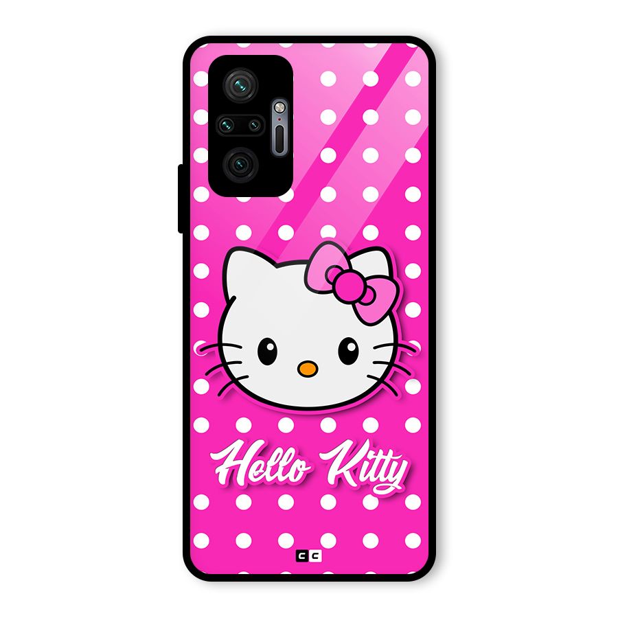 Baby Kitty Glass Back Case for Redmi Note 10 Pro Max