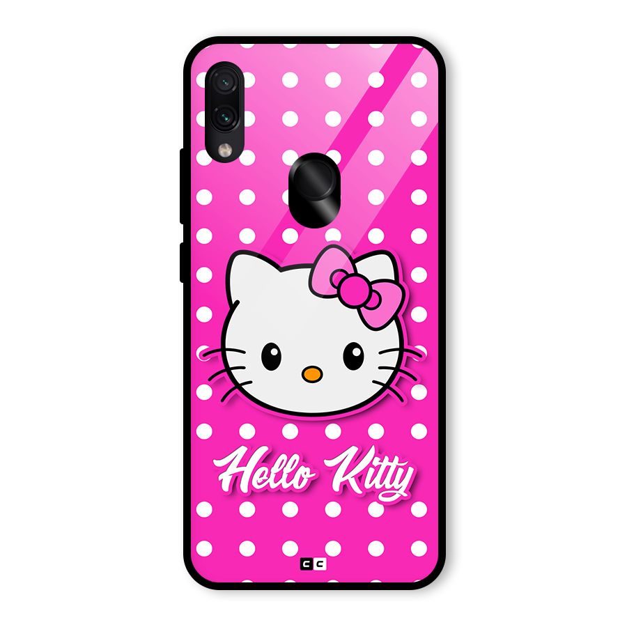 Baby Kitty Glass Back Case for Redmi Note 7 Pro