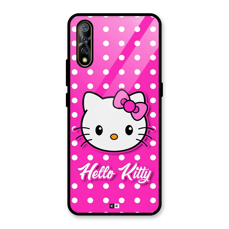 Baby Kitty Glass Back Case for Vivo S1