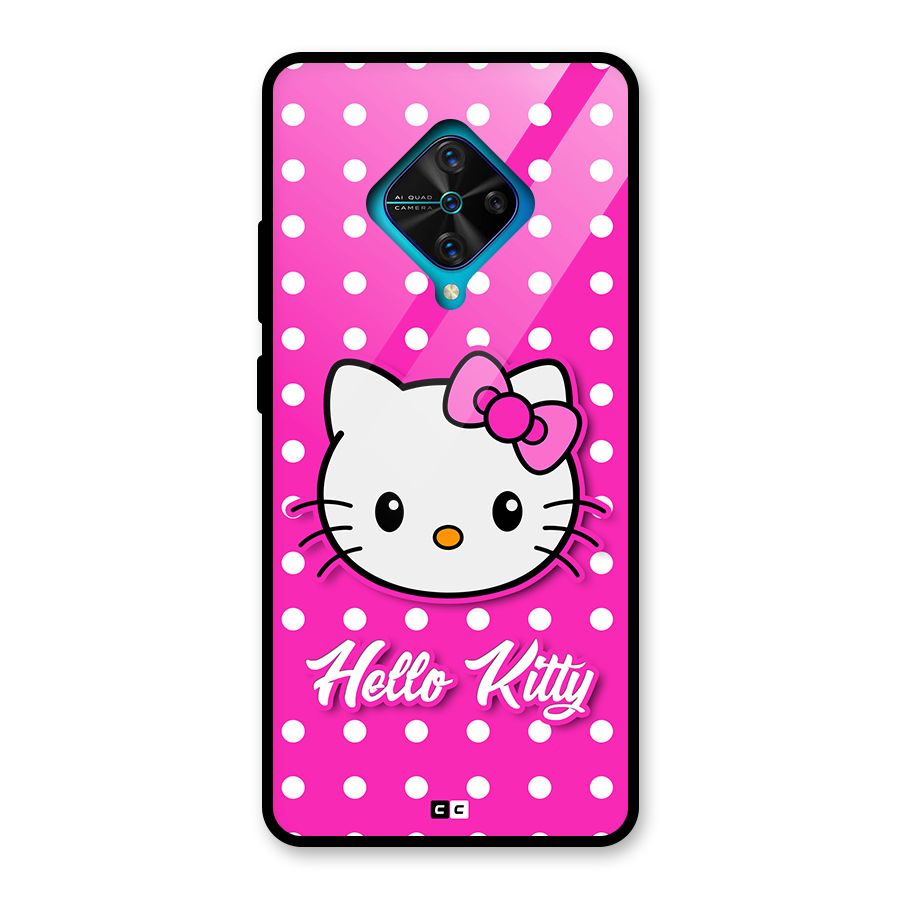 Baby Kitty Glass Back Case for Vivo S1 Pro