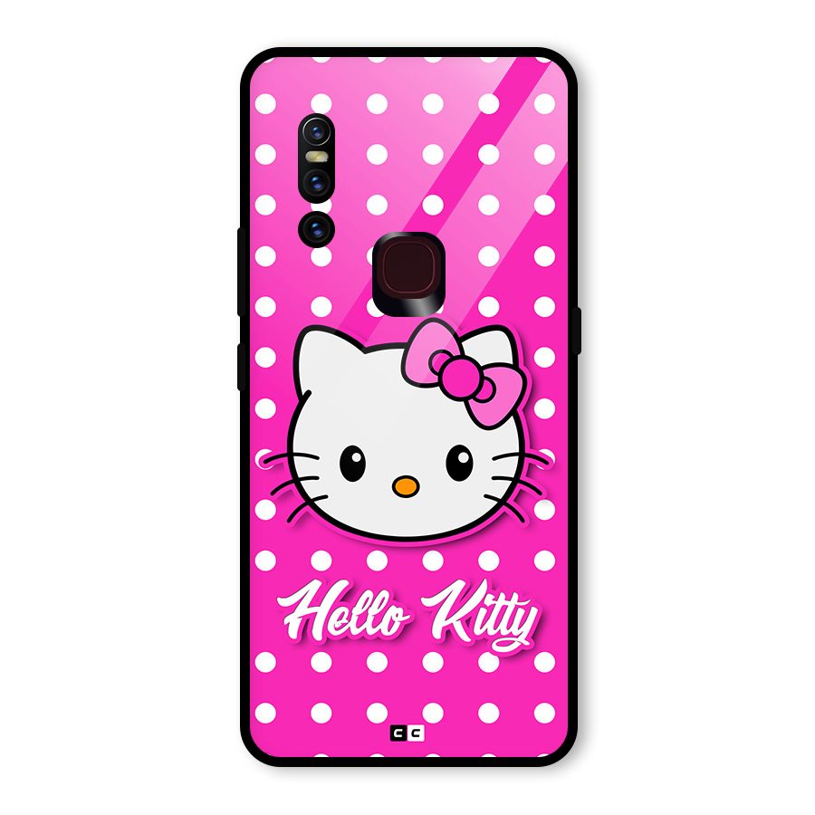 Baby Kitty Glass Back Case for Vivo V15