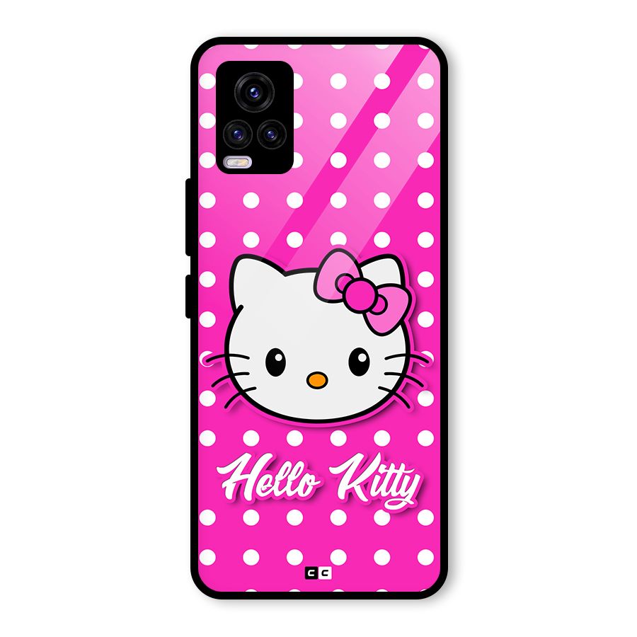 Baby Kitty Glass Back Case for Vivo V20