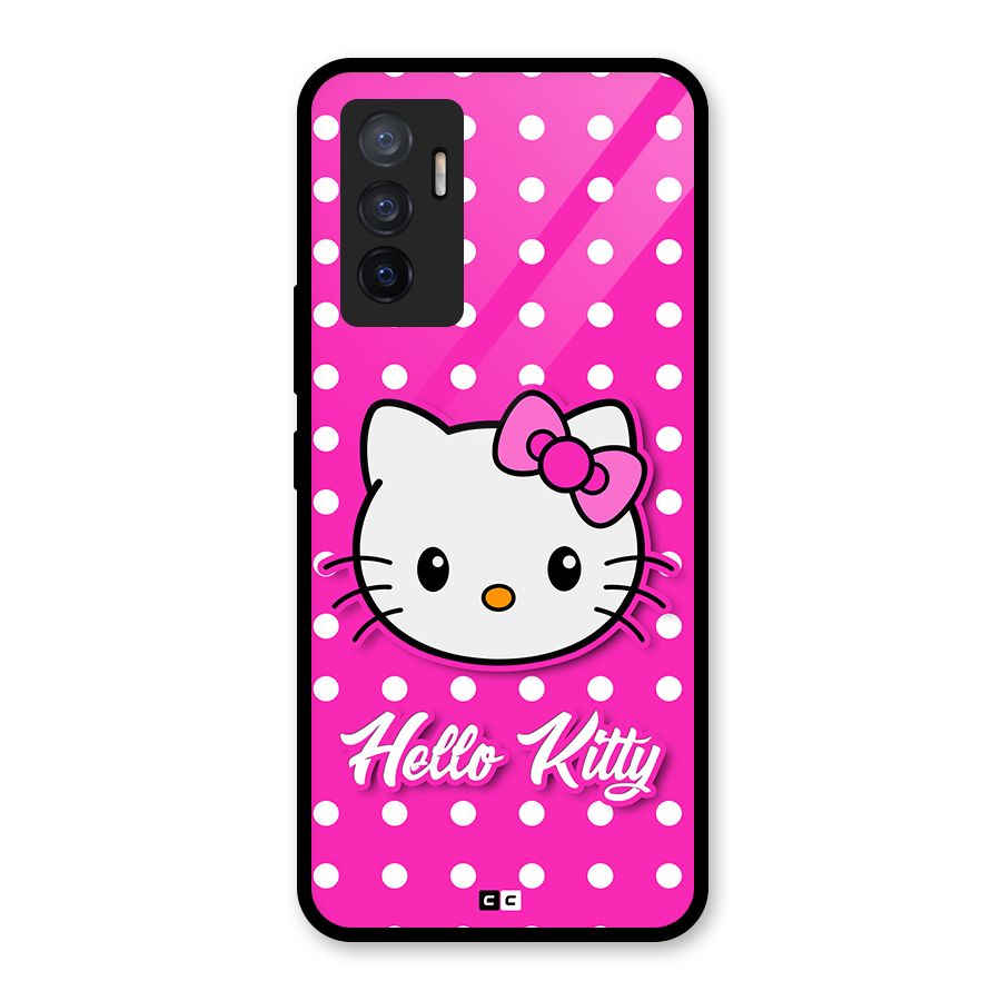 Baby Kitty Glass Back Case for Vivo V23e