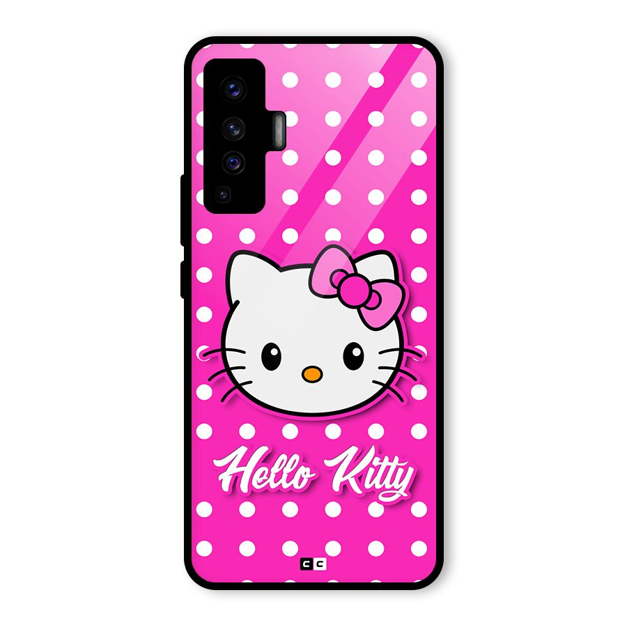 Baby Kitty Glass Back Case for Vivo X50