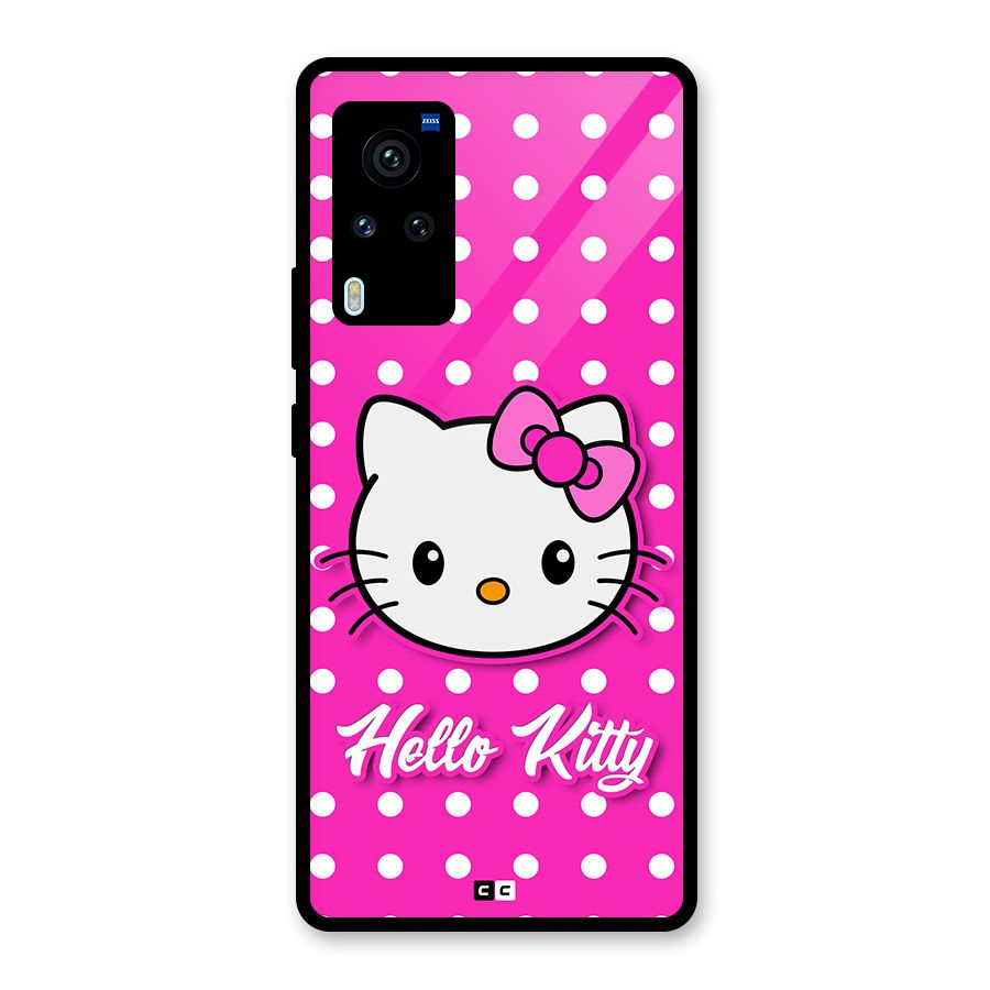 Baby Kitty Glass Back Case for Vivo X60 Pro
