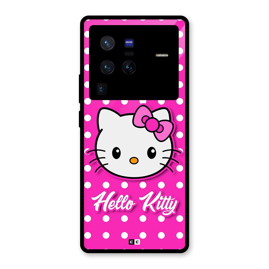 Baby Kitty Glass Back Case for Vivo X80 Pro