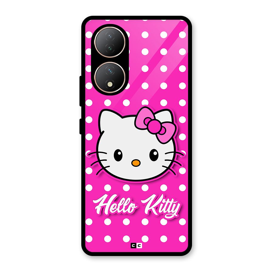 Baby Kitty Glass Back Case for Vivo Y100A