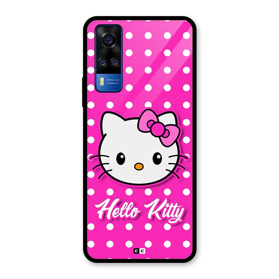 Baby Kitty Glass Back Case for Vivo Y31