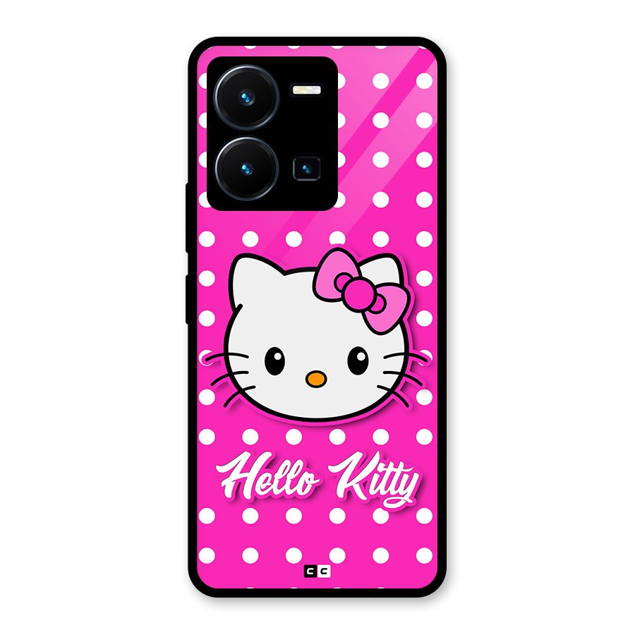 Baby Kitty Glass Back Case for Vivo Y35