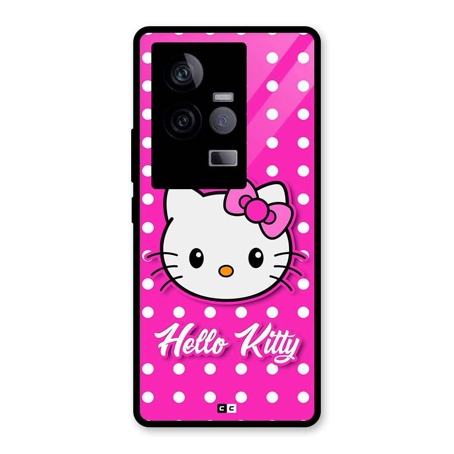 Baby Kitty Glass Back Case for Vivo iQOO 11 5G