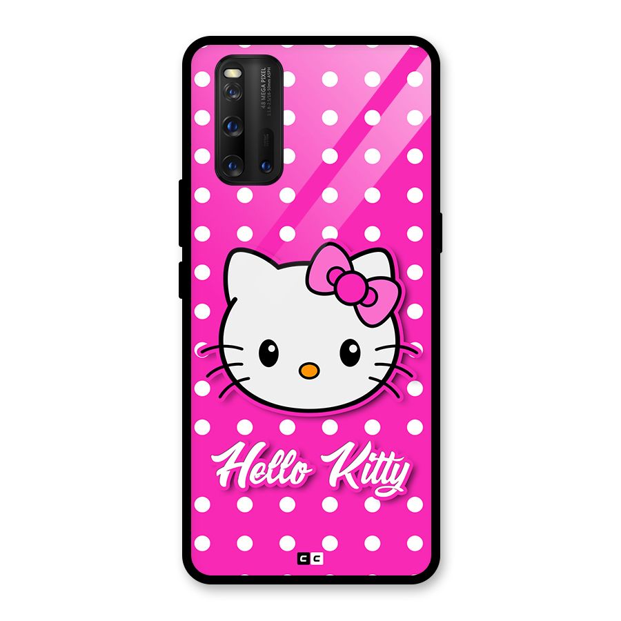Baby Kitty Glass Back Case for Vivo iQOO 3