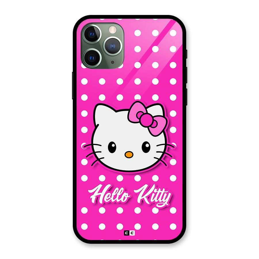 Baby Kitty Glass Back Case for iPhone 11 Pro