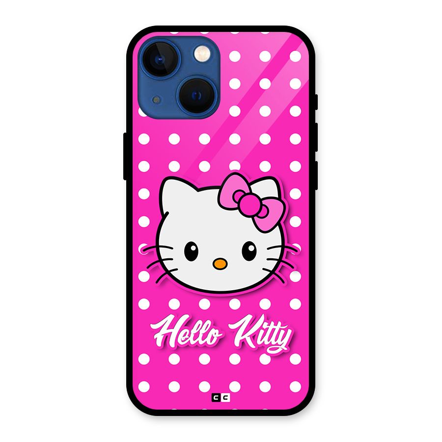 Baby Kitty Glass Back Case for iPhone 13 Mini