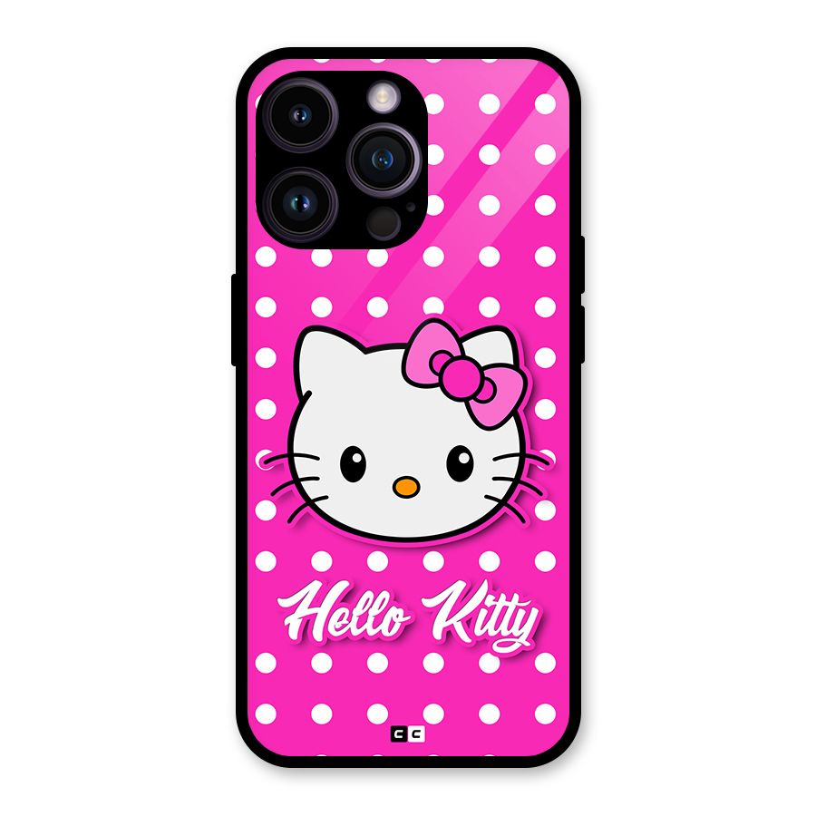 Baby Kitty Glass Back Case for iPhone 14 Pro Max