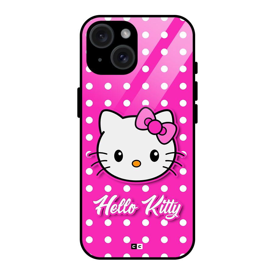 Baby Kitty Glass Back Case for iPhone 15