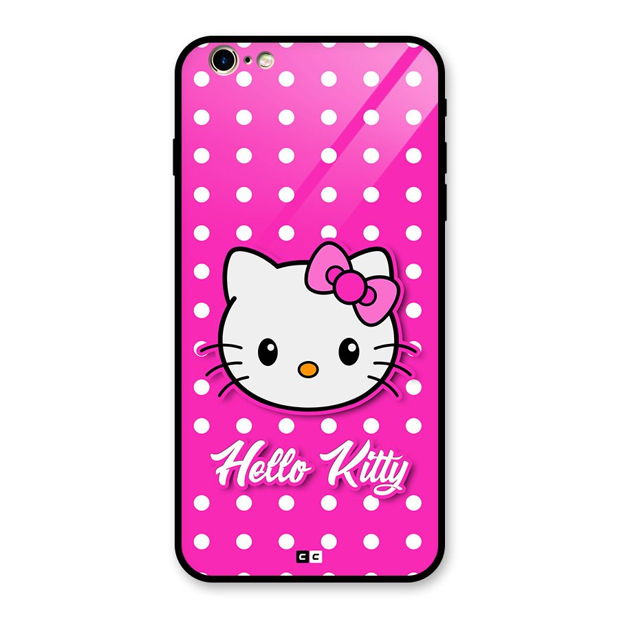 Baby Kitty Glass Back Case for iPhone 6 Plus 6S Plus