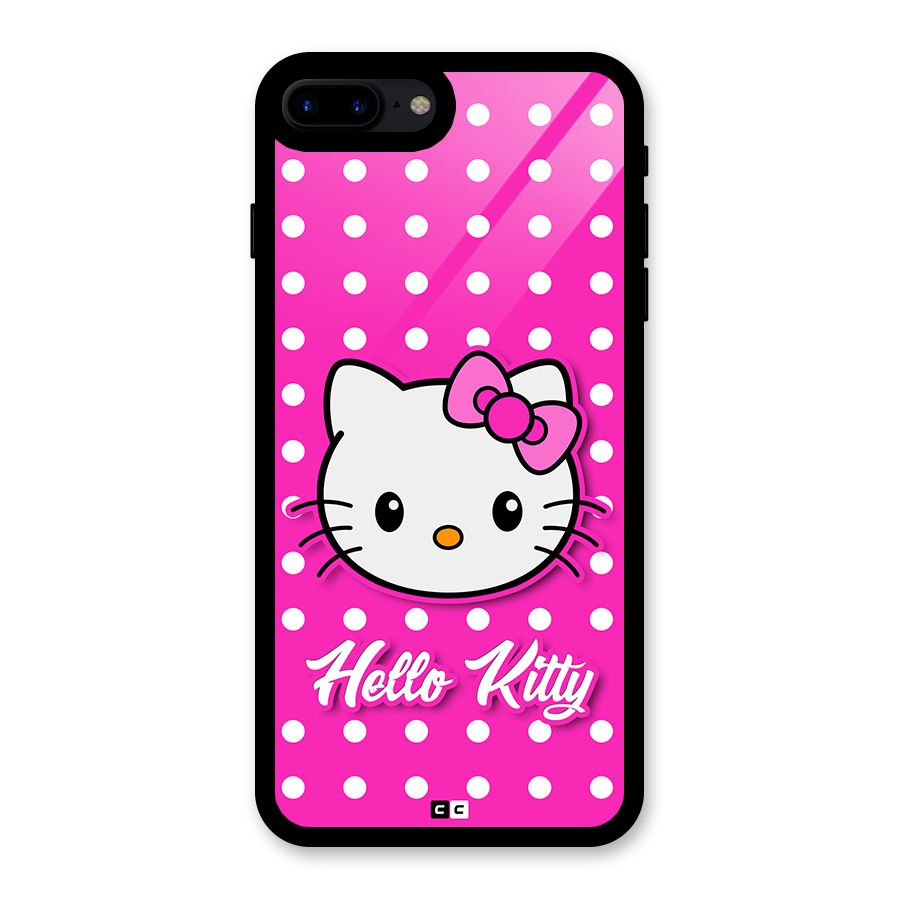 Baby Kitty Glass Back Case for iPhone 8 Plus