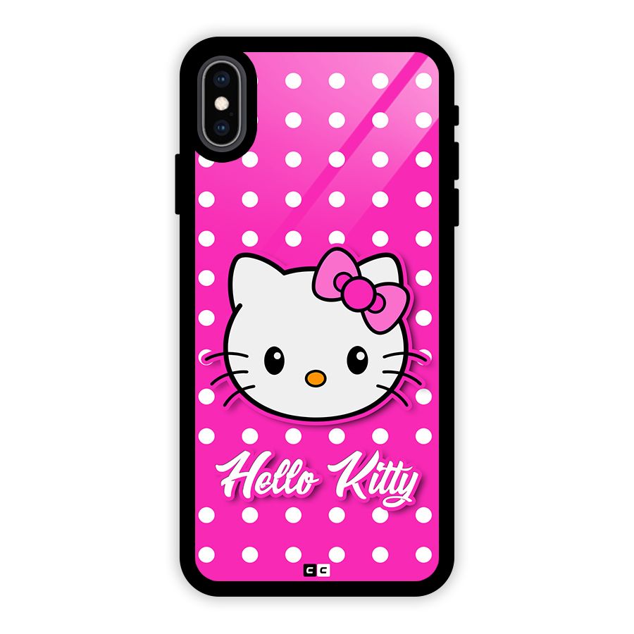 Baby Kitty Glass Back Case for iPhone XS Max