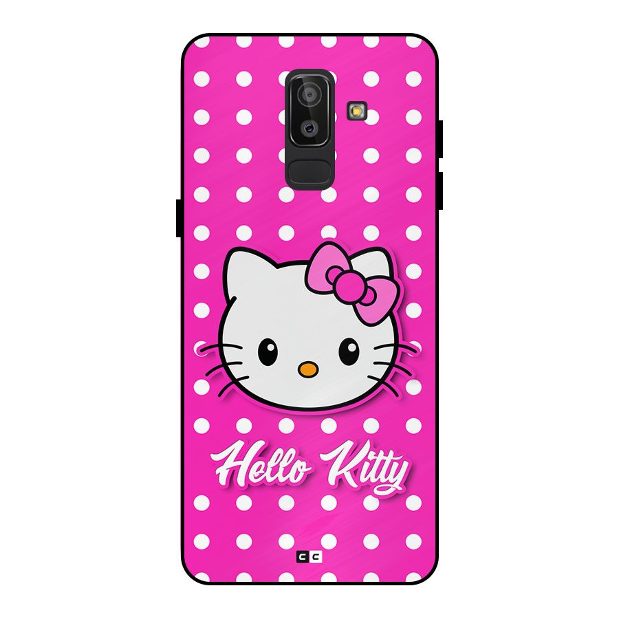Baby Kitty Metal Back Case for Galaxy J8