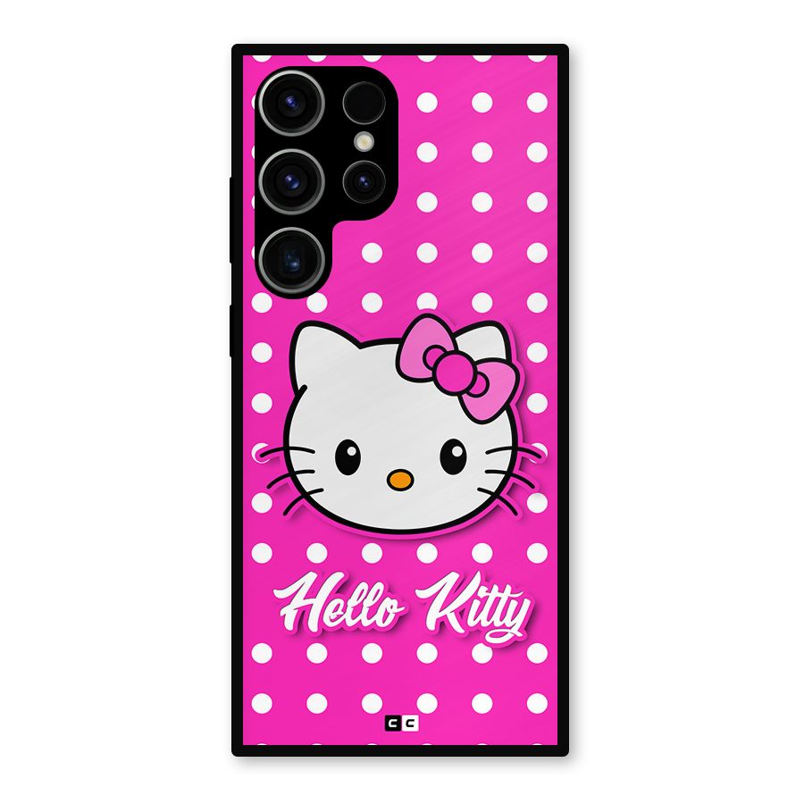 Baby Kitty Metal Back Case for Galaxy S23 Ultra