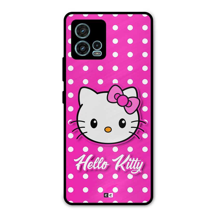 Baby Kitty Metal Back Case for Moto G72