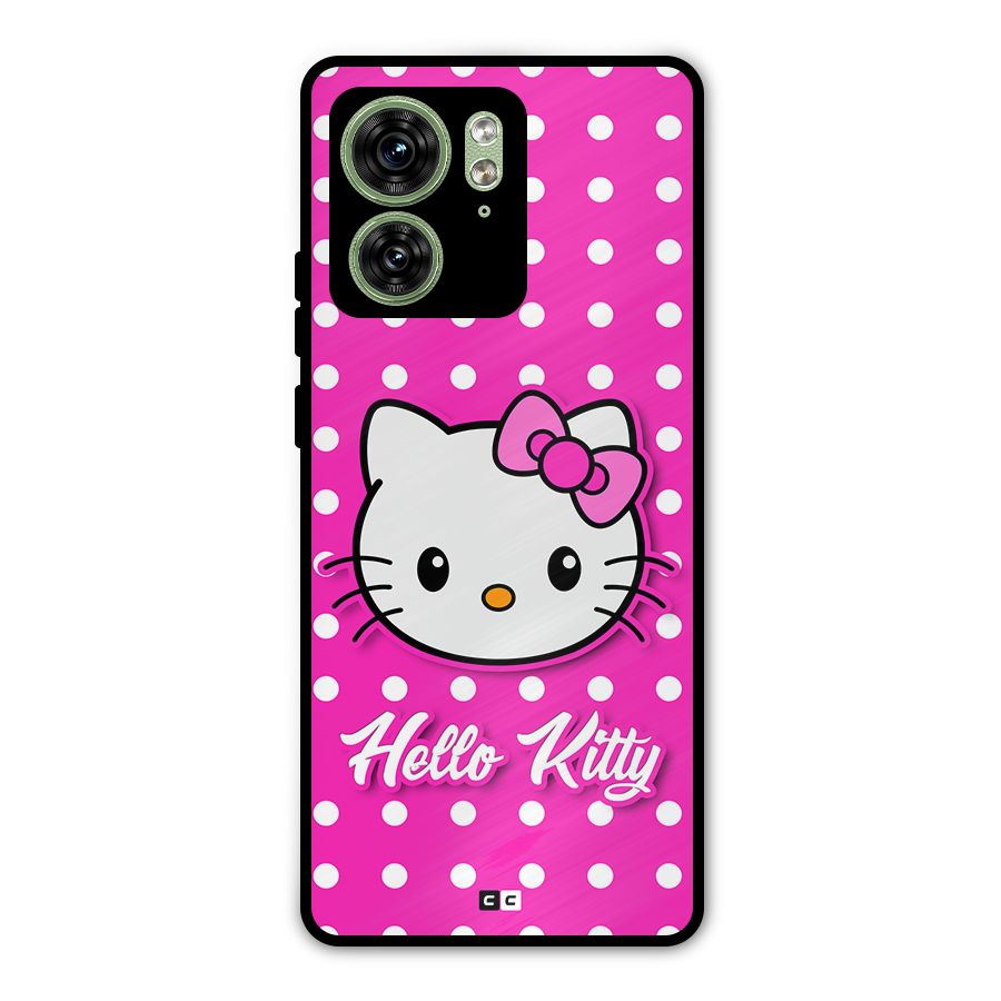 Baby Kitty Metal Back Case for Motorola Edge 40 5G