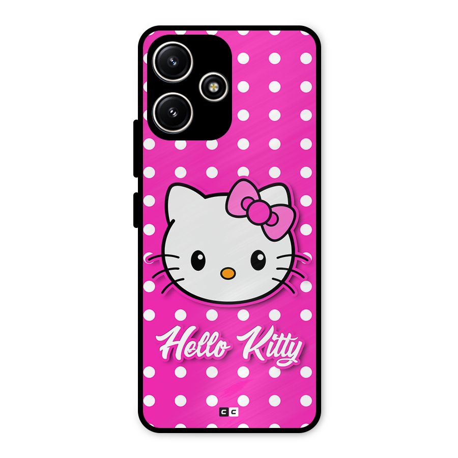 Baby Kitty Metal Back Case for Poco M6 Pro