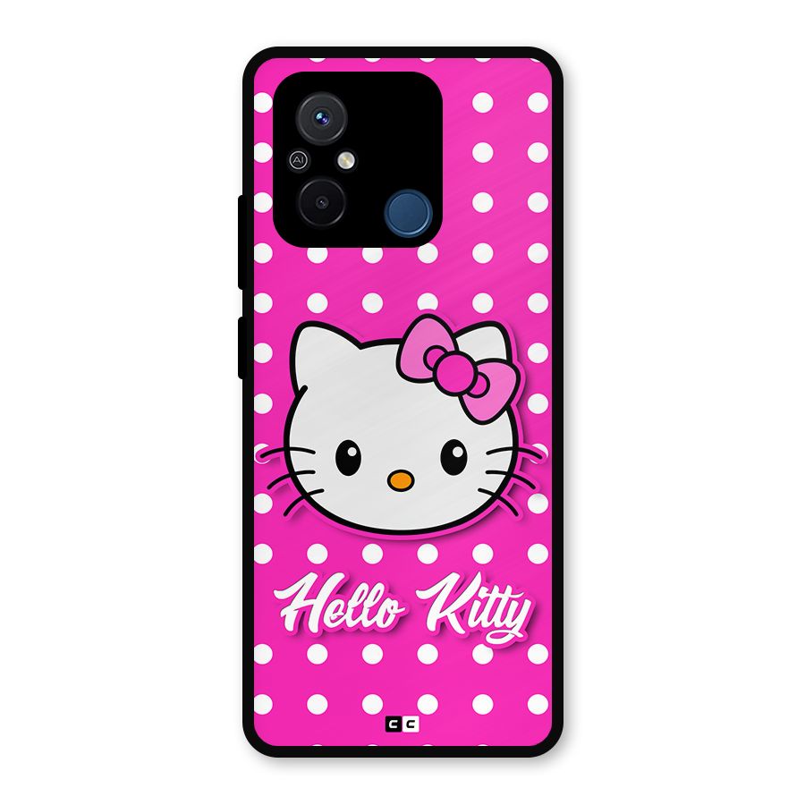 Baby Kitty Metal Back Case for Redmi 12C
