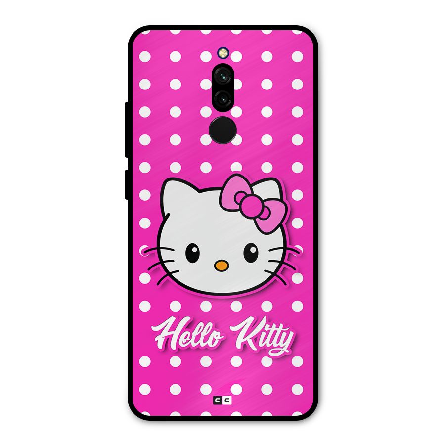 Baby Kitty Metal Back Case for Redmi 8