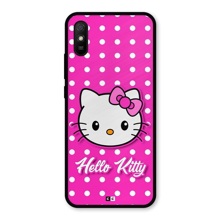 Baby Kitty Metal Back Case for Redmi 9i