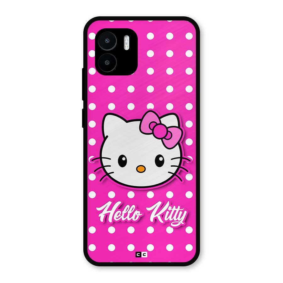 Baby Kitty Metal Back Case for Redmi A2