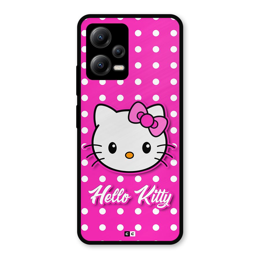 Baby Kitty Metal Back Case for Redmi Note 12 5G