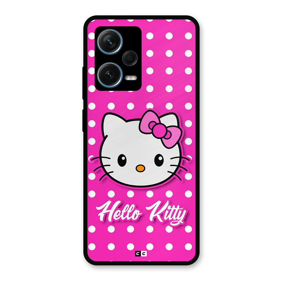 Baby Kitty Metal Back Case for Redmi Note 12 Pro Plus 5G