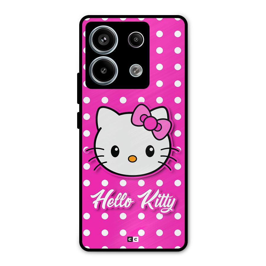 Baby Kitty Metal Back Case for Redmi Note 13 Pro 5G