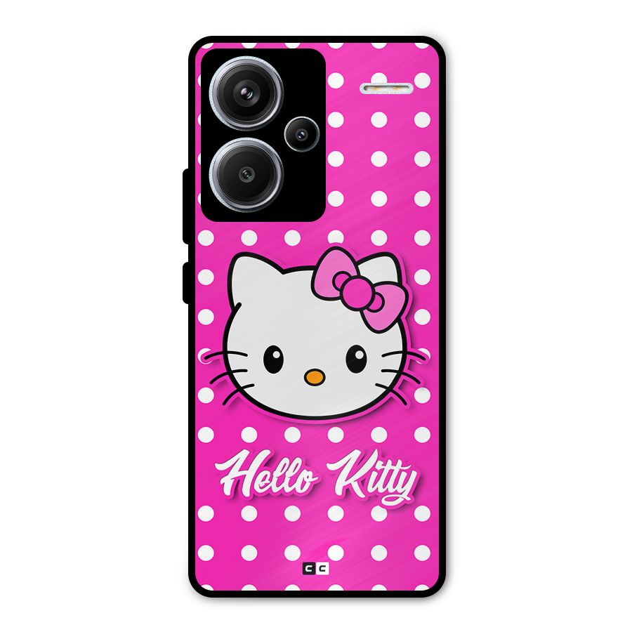 Baby Kitty Metal Back Case for Redmi Note 13 Pro Plus