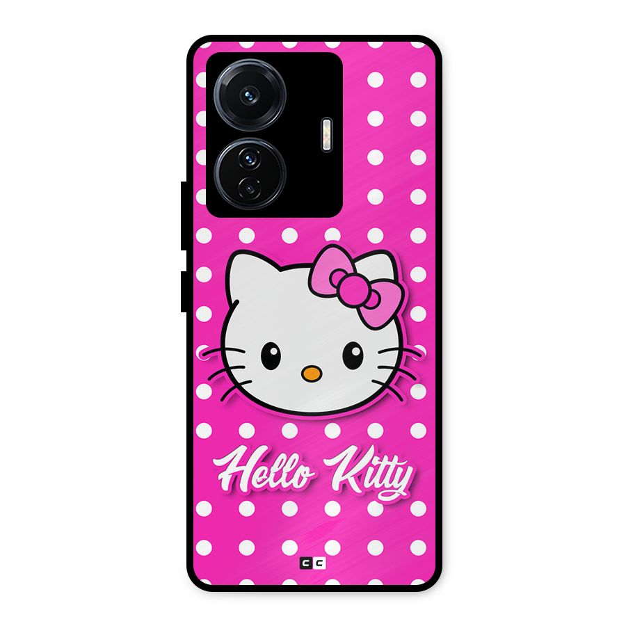 Baby Kitty Metal Back Case for Vivo T1 Pro