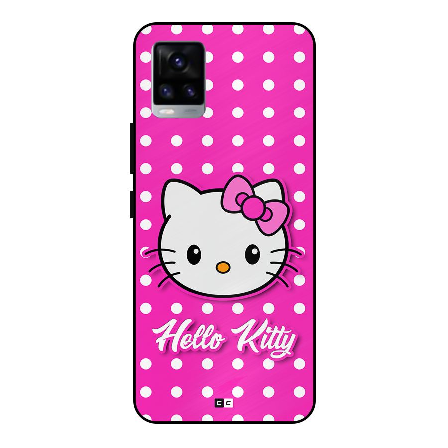 Baby Kitty Metal Back Case for Vivo V20 2021